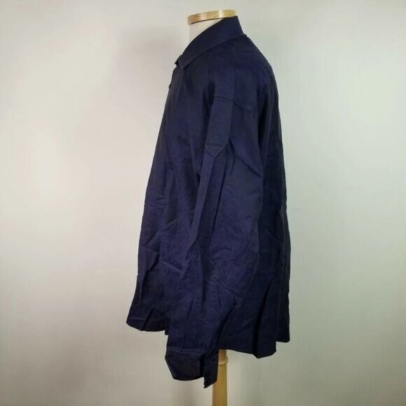 Bertigo 2XL Purple Floral Masterpiece Button Front Shirt - Picture 3 of 8